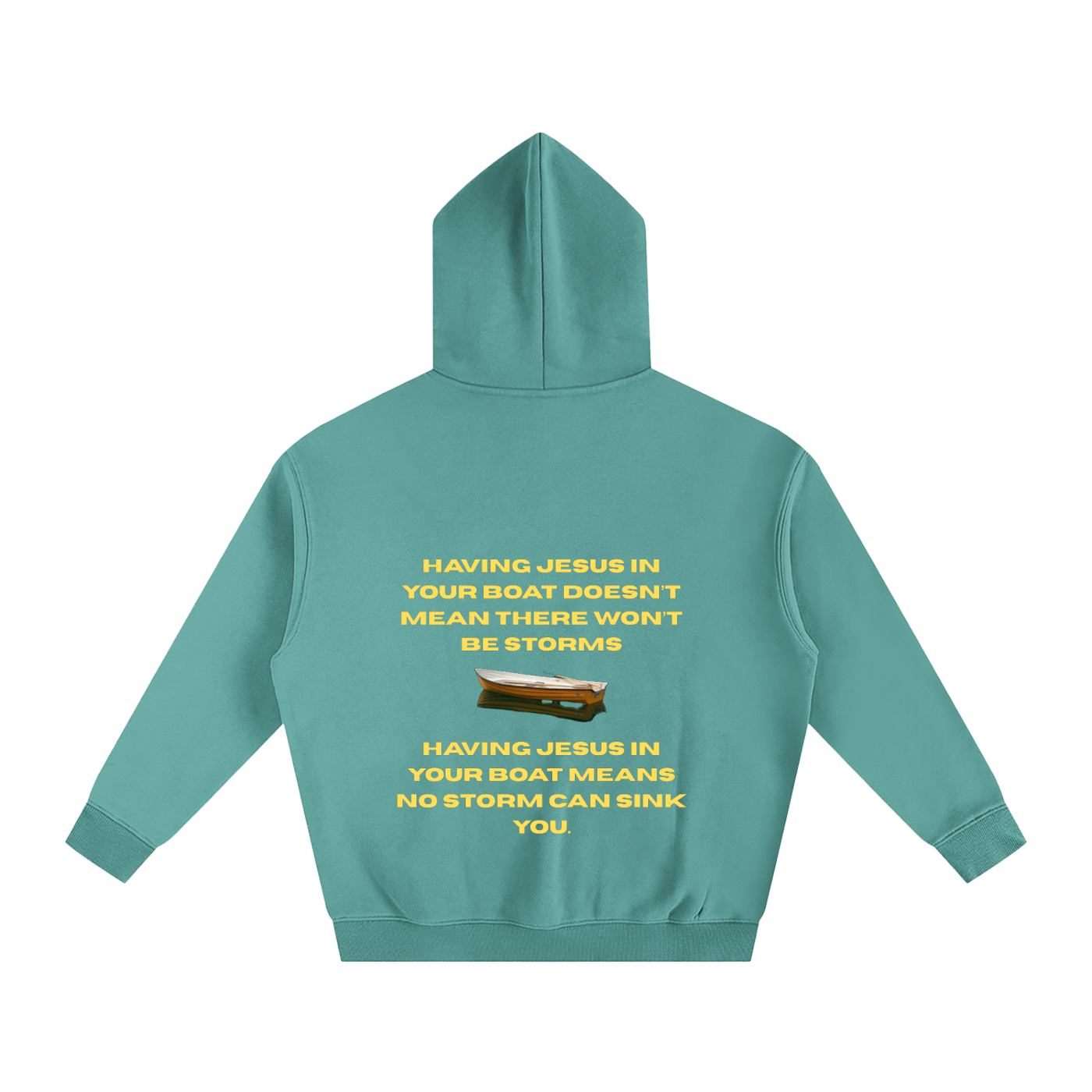 JESUS IS IN YOUR BOAT | Oversize Fleeced Hoodie