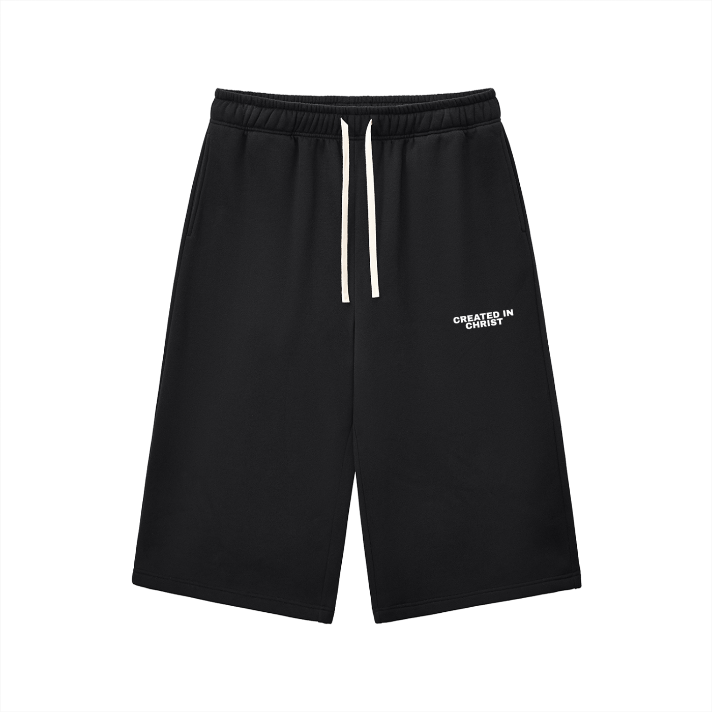 CREATED IN CHRIST looong sweat shorts