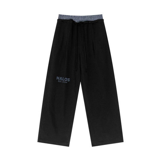 Cozy Club Plaid | Contrast Waist Pants