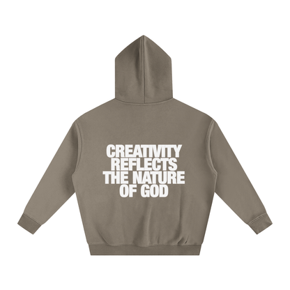 CREATIVITY REFLECTS THE NATURE OF GOD | Oversize Fleeced Hoodie
