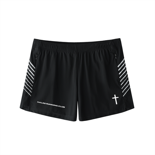 HALOS RUNNING CLUB CROSS Side-Stripe Performance Shorts