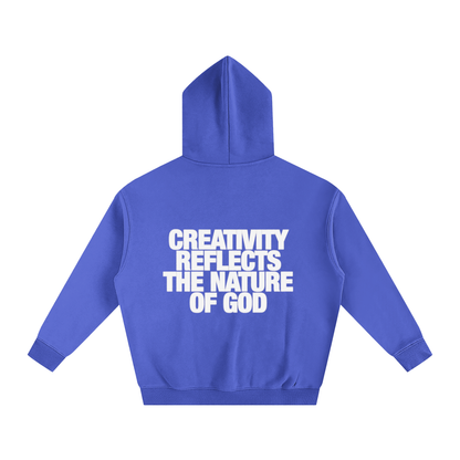 CREATIVITY REFLECTS THE NATURE OF GOD | Oversize Fleeced Hoodie