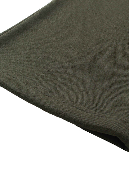 Unisex Solid Color Fleece Straight Leg Pants