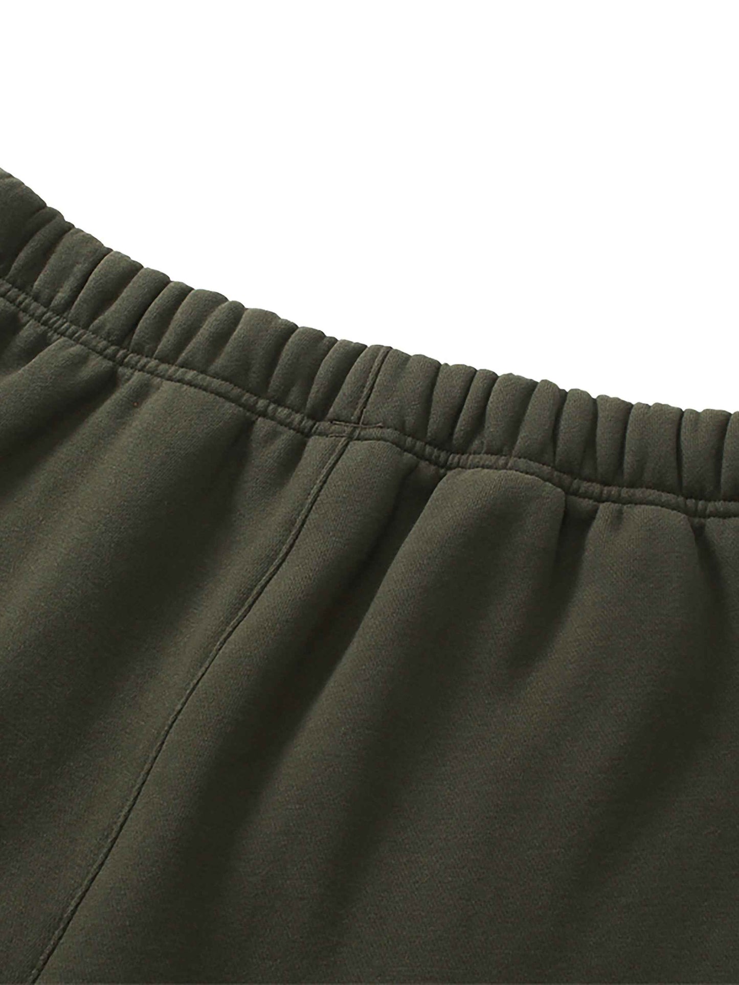 Unisex Solid Color Fleece Straight Leg Pants