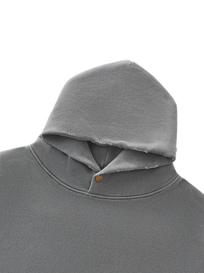 FAITH CAN MOVE MOUNTAINS | Frayed Enzyme Washed Fleece Hoodie