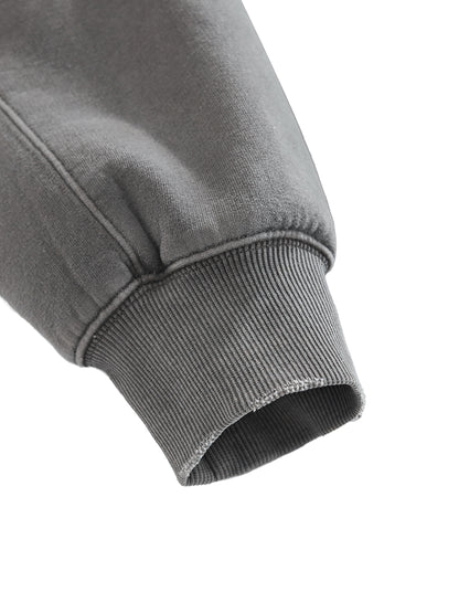 FAITH CAN MOVE MOUNTAINS | Frayed Enzyme Washed Fleece Hoodie