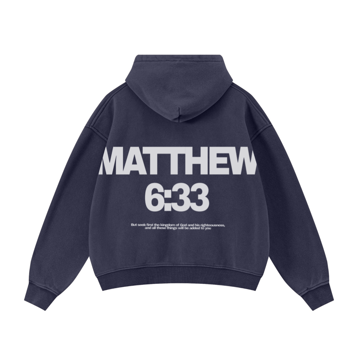 400GSM Unisex Vintage-Wash Boxy-Fit Zip-Up Hoodie Vintage Royal Blue