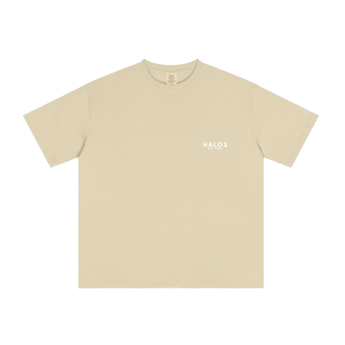 235GSM Men's Low-Shrink Cool-Touch Cotton T-Shirt Light yellow